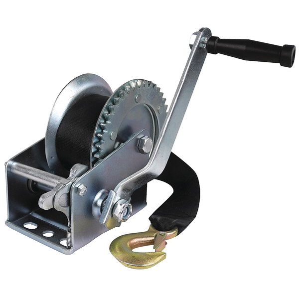 Seachoice Manual Trailer Winch With Strap, 3/4" dia. Hub 52161